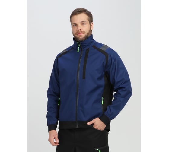Куртка Факел ProfLine Leader, Софтшел, синий/черный 87495118.018 1