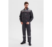 Костюм РАССО "Нова" куртка+п/к, цв. т. серый/св. сер., р.60-62/182-188 02173 (60/182)