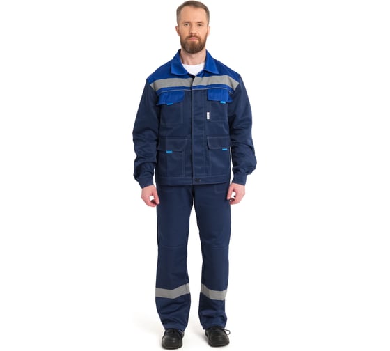 Костюм РАССО "Нова" куртка+п/к, цв. син./вас., р.76-78/182-188 02147 (76/182) 1