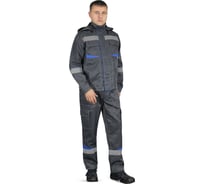 Костюм РАССО "Грань", куртка с капюшоном+п/к, цв. серый, р.60-62/182-188 76873 (60/182)
