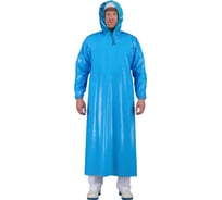 Халат POLYPRO голубой 150 мкр с капюшоном L в инд.уп. РФ, ХГ150LКап РФ/1