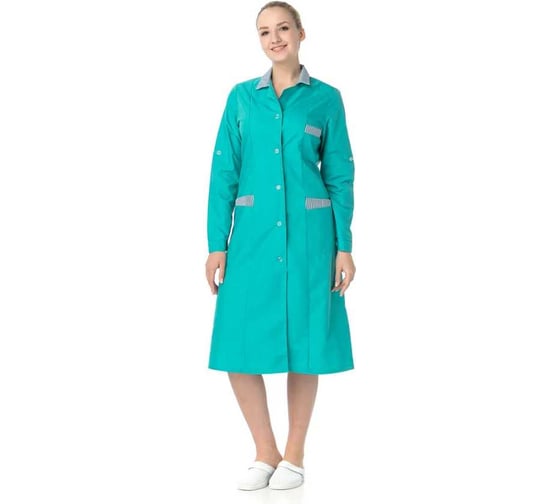 Халат женский модельный ИВАРУС Шалфей бирюзовый, размер 56-58, рост 158-164 273 (56/158) 1