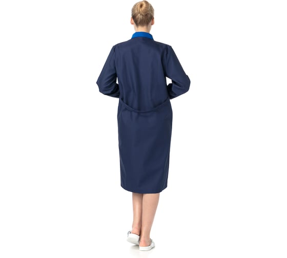 Халат рабочий женский ИВАРУС "ИТР" (синий), размер 76-78, рост 158-164 262 (76/158) 1