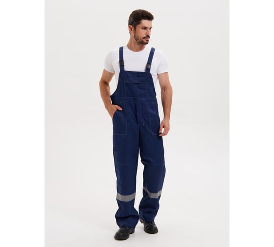Полукомбинезон мужской летний РАССО "Нова" темно-синий, р 60-62/158-164 76461 (60/170) 1