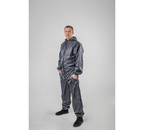 Малярный многоразовый комбинезон Смелый Каспер серый, р L/50-52/172-180, 76642