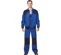 Мужской летний костюм ООО Комус л09-КПК антистатический, синий/черный, р.44-46/182-188 681891