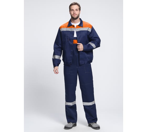 Костюм ФАКЕЛ Легион-2 СОП ткань cмесовая, 210 п/к, темно-синий/оранжевый 87467841 87467841.021