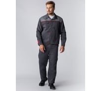 Костюм Флофт-2, ткань Смесовая, 210, полукомбинезон, темно-серый/серый Факел 87471182.008