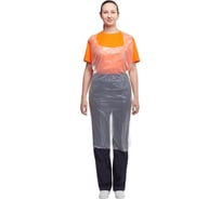 Фартук ООО Комус полиэтиленовый, защитный, 68x110см, Пэ68/110Ст, 100шт/уп 953999