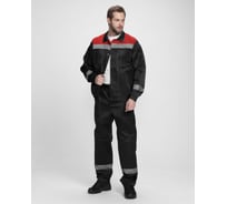 Костюм с брюками Лигор-1 СОП Факел (ткань смесовая, 210) черный/красный 87490676.010