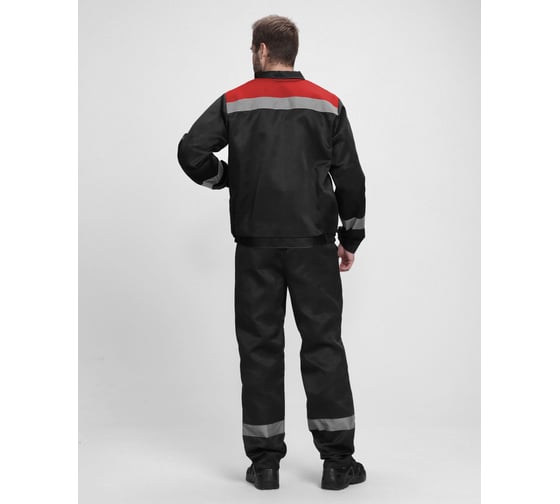 Костюм ФАКЕЛ Легион-1 СОП ткань cмесовая, 210 брюки, черный/красный 87490676 87490676.023