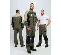 Костюм ФАКЕЛ Формула-1 CH МВО ткань cмесовая, 240 брюки, хаки/черный/бежевый 87495136 87495136.015
