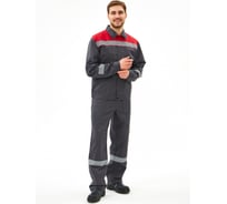 Костюм ФАКЕЛ Липецк-2 СОП CH ткань cмесовая, 280 п/к, темно-серый/красный 87491036 87491036.021