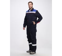 Костюм с полукомбинезоном Флофт-2 СОП Факел (ткань смесовая, 210) т.синий/васильковый/красный 87478982.019