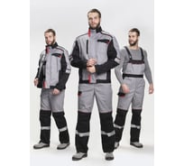 Костюм ФАКЕЛ Сервис IMP ткань cмесовая, 240 п/к, серый/черный 87489284 87489284.007