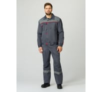 Костюм ФАКЕЛ Фаворит-1 СОП ткань cмесовая, 210 брюки, темно-серый/серый 87478983 87478983.005