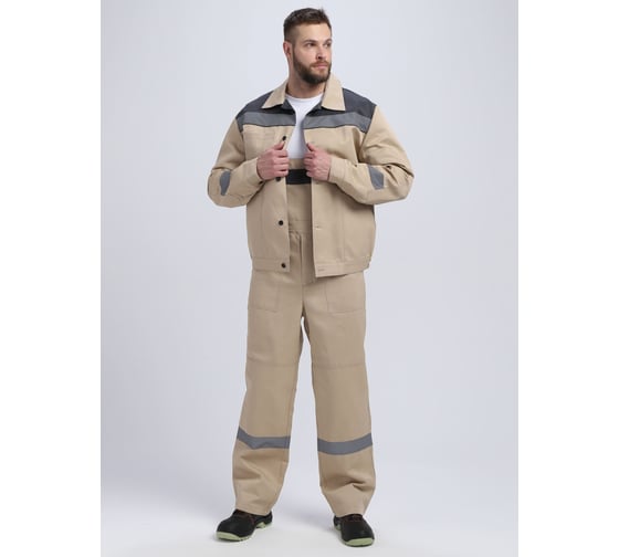 Костюм ФАКЕЛ Легион-2 СОП ткань cмесовая, 210 п/к, бежевый/темно-серый 87489214 87489214.005 1