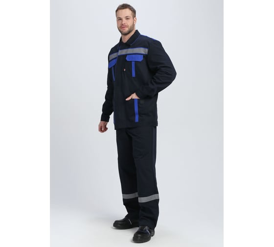Костюм ФАКЕЛ ИТР СОП IMP ткань саржа, 250 п/к, темно-синий/васильковый 87489241 87489241.023
