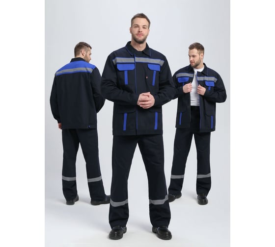 Костюм ФАКЕЛ ИТР СОП IMP ткань саржа, 250 п/к, темно-синий/васильковый 87489241 87489241.023