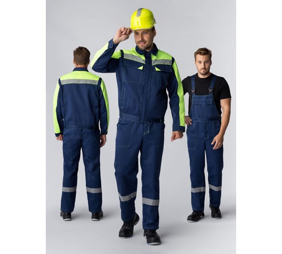 Костюм ФАКЕЛ Сфера-2 СОП CH ткань cмесовая, 210 п/к, темно-синий/лимонный 87490056 87490056.016 1