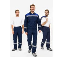 Костюм с брюками Лигор-1 Премиум СОП Факел (ткань смесовая, 240) т.синий/васильковый 87489276.008