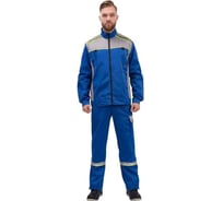 Мужской костюм ООО Комус л26-КПК васильковый/серый, р.52-54, рост 170-176 1002339