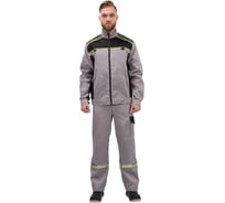 Мужской костюм ООО Комус л26-КПК серый/черный, р.44-46, рост 182-188 1002331