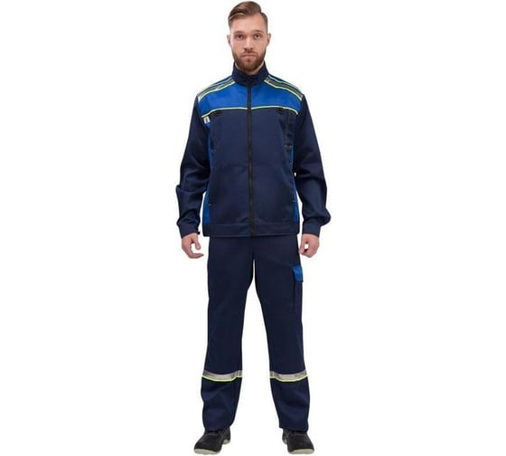 Мужской костюм ООО Комус л26-КПК синий/васильковый, р.48-50, рост 182-188 1002356 1