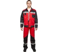 Мужской костюм ООО Комус л21-КБР красный/черный, р.44-46, рост 182-188 816151