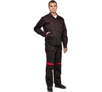 Мужской костюм ООО Комус л29-КПК черный/красный, р.60-62, рост 182-188 1187678