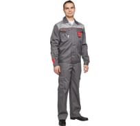 Летний мужской костюм ООО Комус л10-КБР темно-серый/светло-серый, размер 52-54, рост 182-188 816105