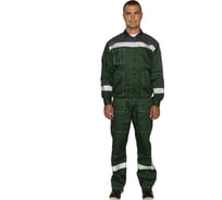 Мужской летний костюм ООО Комус л20-КБР зеленый/серый, размер 48-50, рост 182-188 1242593