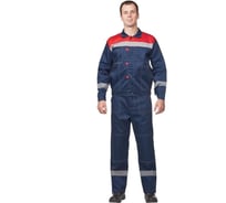 Мужской летний костюм ООО Комус л20-КБР синий/красный, размер 52-54, рост 182-188 702404