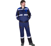 Костюм СИРИУС "Виват"-Р, куртка, п/к темно-синий с черным, васильком и СОП 50 мм р.120-124/170-176 (ЧЗ) 152199-р