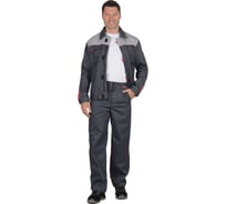 Костюм летний СИРИУС "ФАВОРИТ"-К, куртка, брюки тёмно-серый с серым тк.Орион р. 88-92/182-188 (ЧЗ) 85687-к