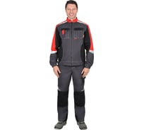 Куртка СИРИУС "Фаворит-Мега", серый/красный/черный СОП Тк. Rodos р. 120-124/182-188 (ЧЗ) 46690