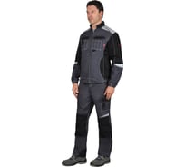 Куртка СИРИУС "Фаворит-Мега", серая с красный/черный, СОП, Rodos р. 104-108/182-188 (ЧЗ) 46694