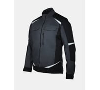 Куртка Brodeks KS202-C, 100% хлопок, серый/черный, размер L KS202CGREYL