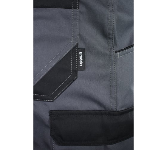 Брюки Brodeks KS302, серый/черный, размер 64 KS302GREY64