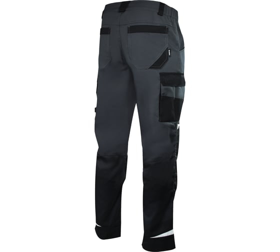 Брюки Brodeks KS302-C, 100% хлопок, серый/черный, размер 64 KS302CGREY64