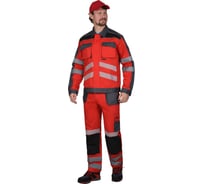 Костюм Сириус "АТОМ"-К куртка, брюки красный с серым, р.112-116/170-176 (ЧЗ) 148918-к