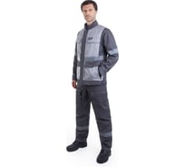 Костюм ИТР NEW ENERGY Антарес с полукомбинезоном, смесовая, серый/темно-серый,р-р 52-54 рост 170-176 4610097089770