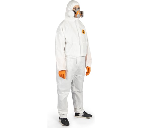 Защитный дышащий комбинезон из нетканого материала Jeta Safety SMS, разм.4XL/58-60, JPC35-4XL