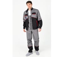 Костюм ООО ГУП Бисер Рекорд серый/черный/красный, 112-116/170-176 4630407331399