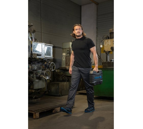 Футболка хлопковая HOEGERT TECHNIK VILS черная 2XL (56) HT5K414-2XL