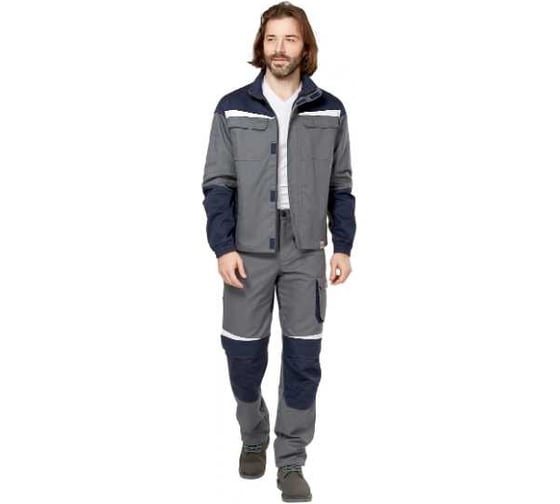 Куртка антистатическая Эксперт Спецодежда Фест серый р. 48-50, рост 170-176 6446000194686 1