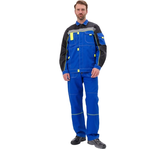 Костюм URSUS РОЛЬФ куртка/полукомбинезон, василек/черный/лимон КОС122-045; 64-66, 194-200 КОС122-045/64-66, 194-200 1