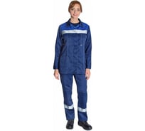 Женский костюм с брюками ФОРМГОСТ "Эксперт" синий + васильковый (СМ), 60-62 (158-164) 4620241940475