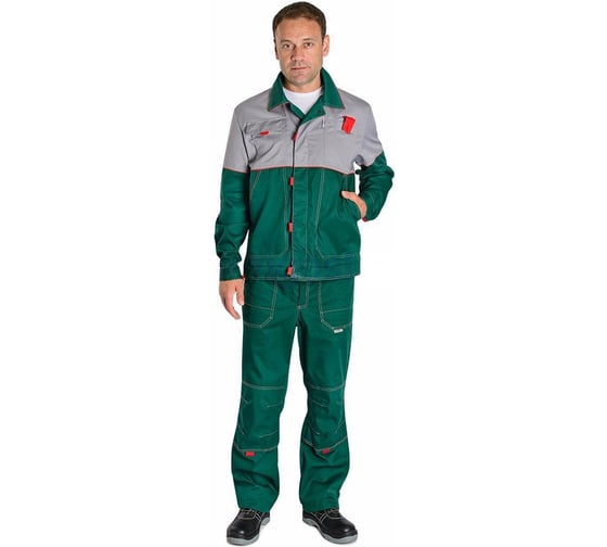 Куртка ФОРМГОСТ "Мегаполис Люкс", зеленый + светло-серый (СМ), 64-66 (182-188) 4620241942547 1