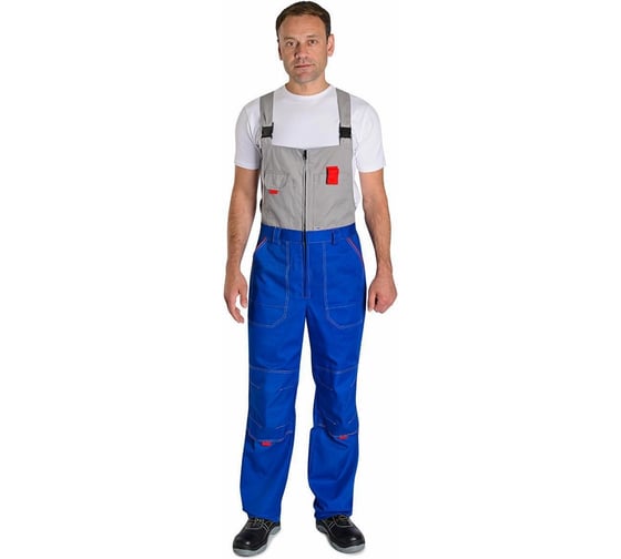 Полукомбинезон ФОРМГОСТ "Мегаполис Люкс", васильковый + светло-серый (СМ), 56-58 (170-176) 4620241942738 1